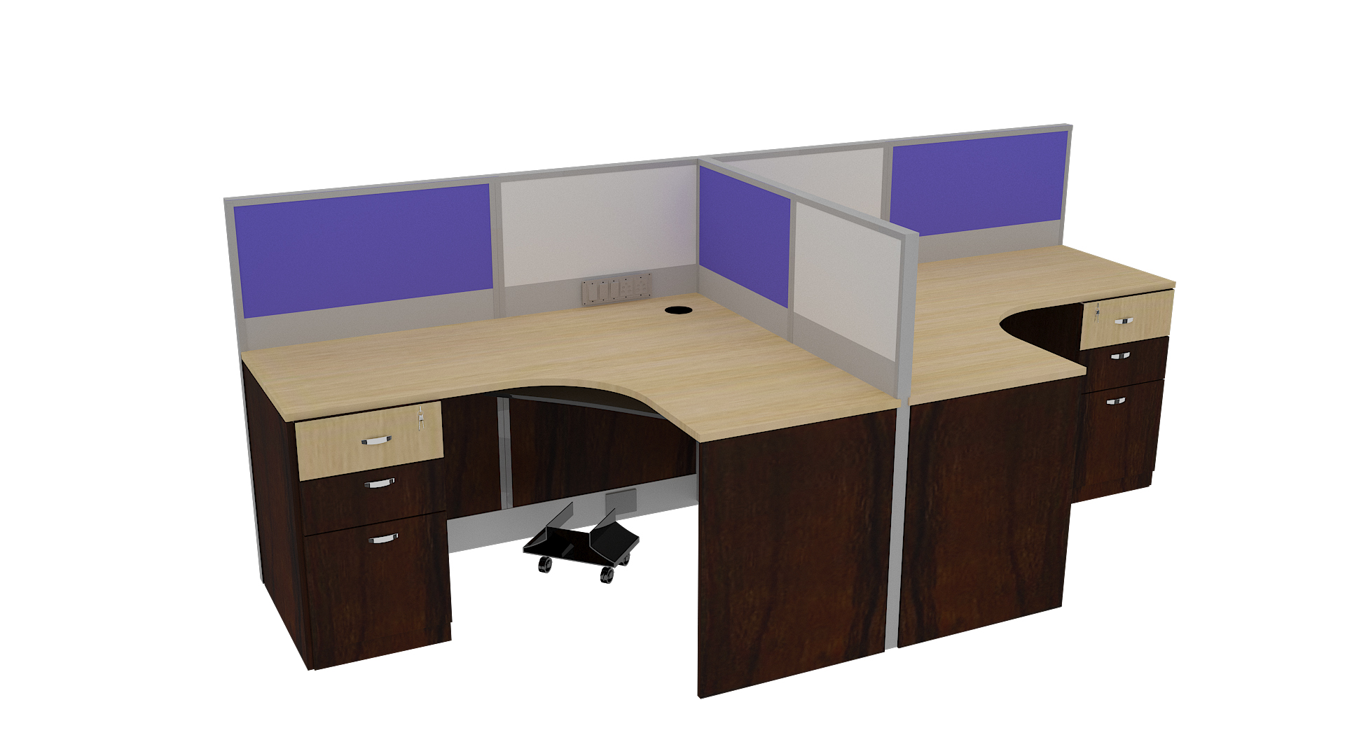 ALUMINIUM PARTITION WITH PEDESTAL