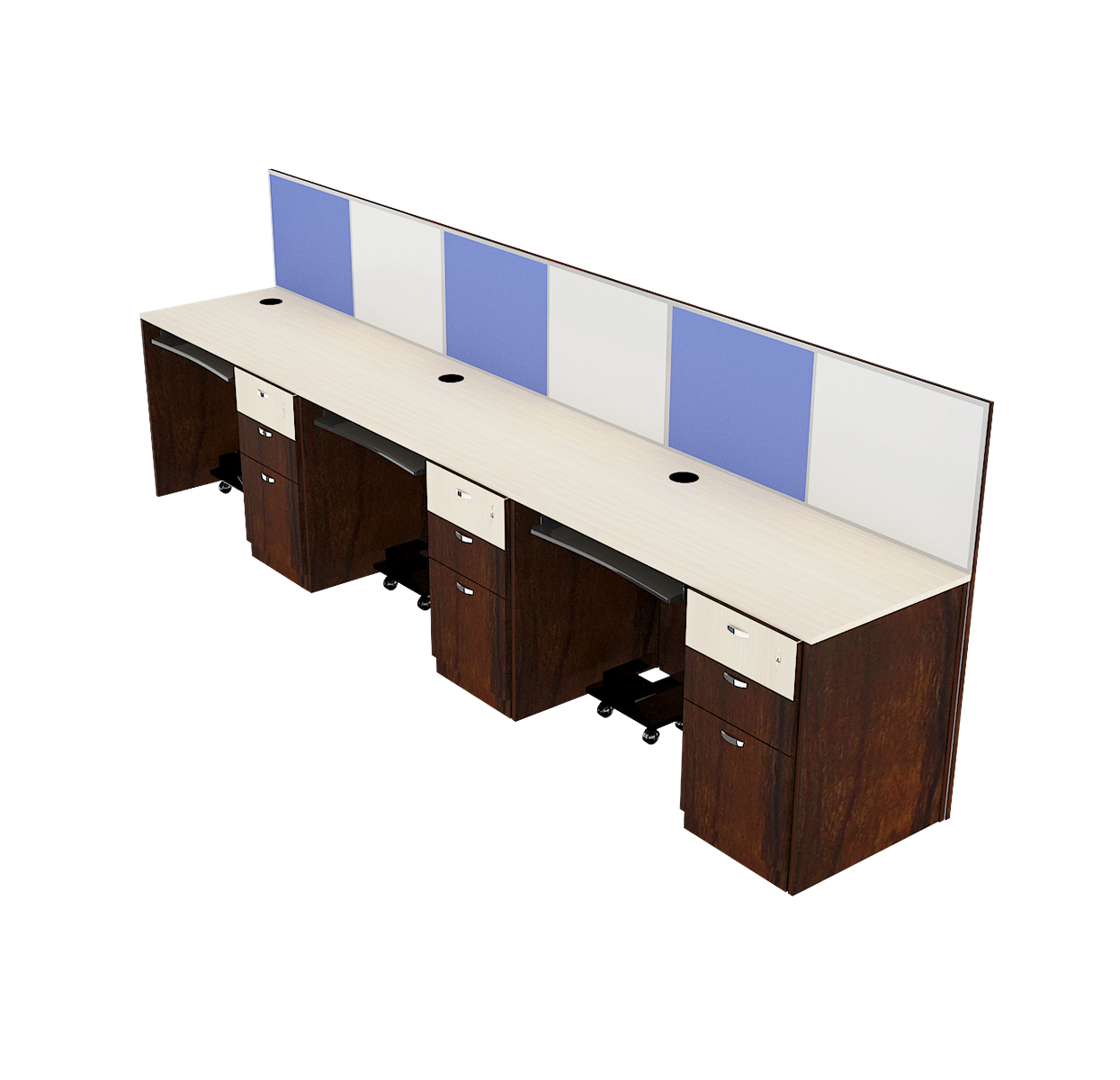 WALL FACING BOARD PARTITION WORKSTATION