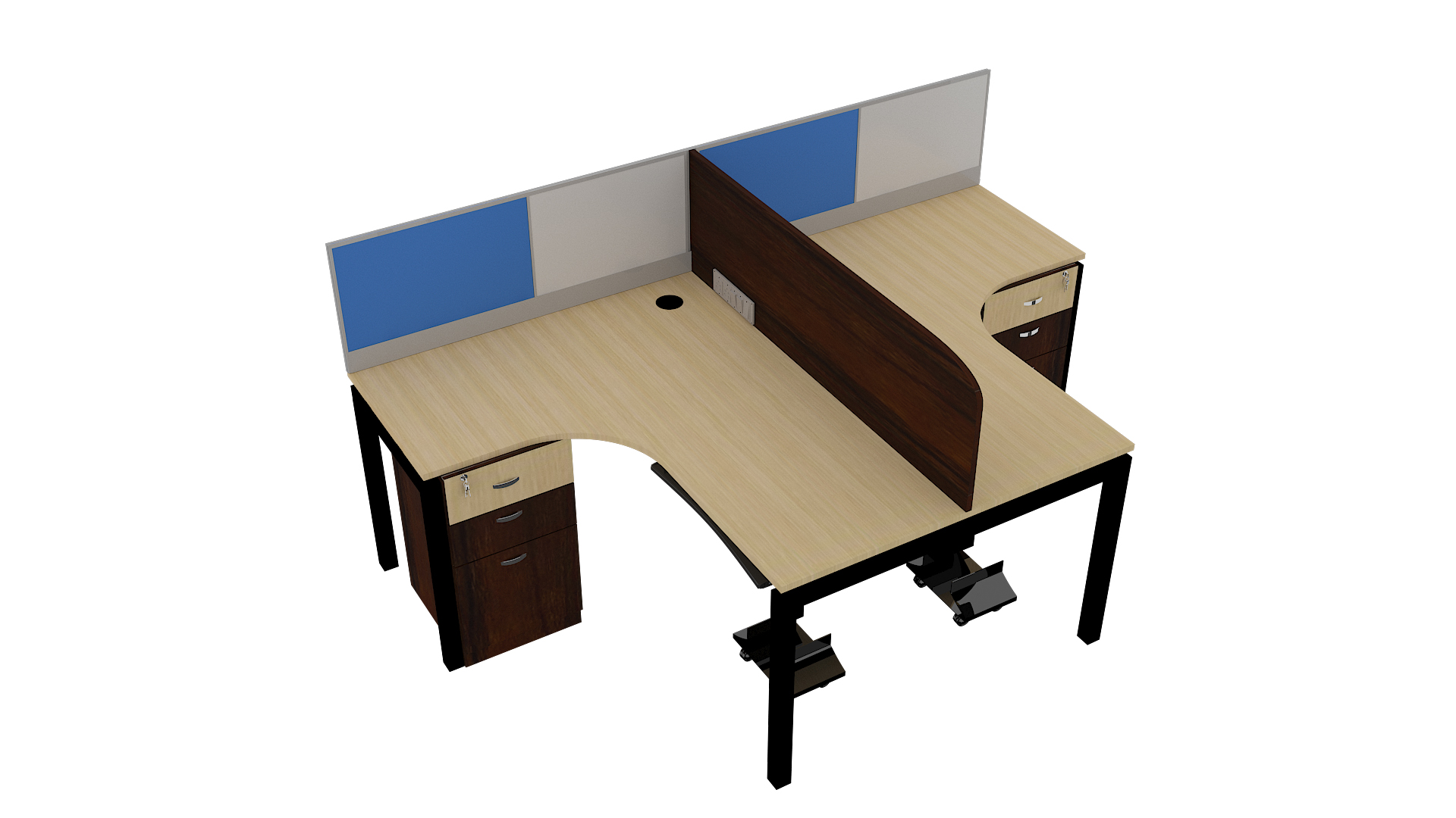 OPEN SYSTEM CURVILINEAR WORKSTATION