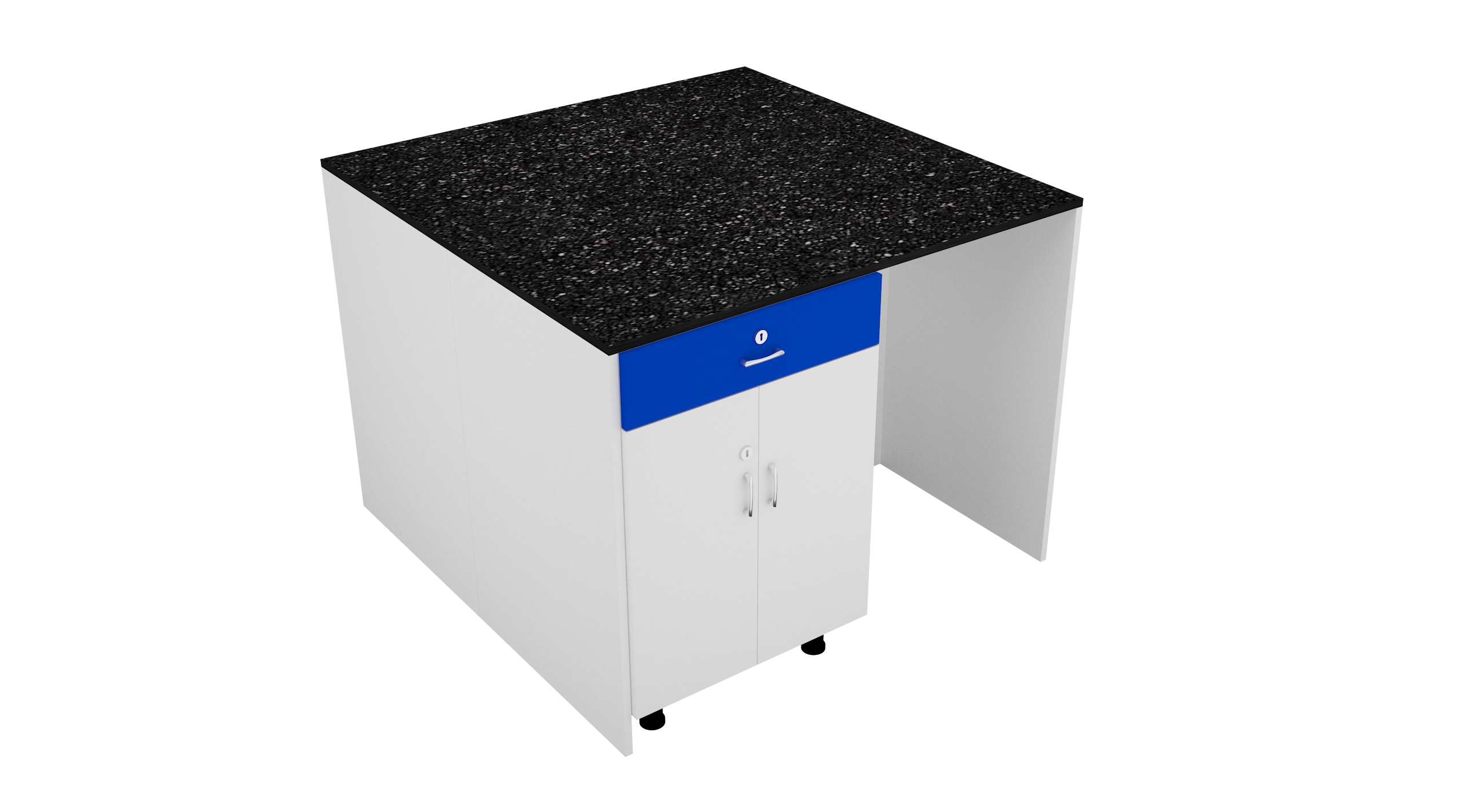 Wall facing lab table