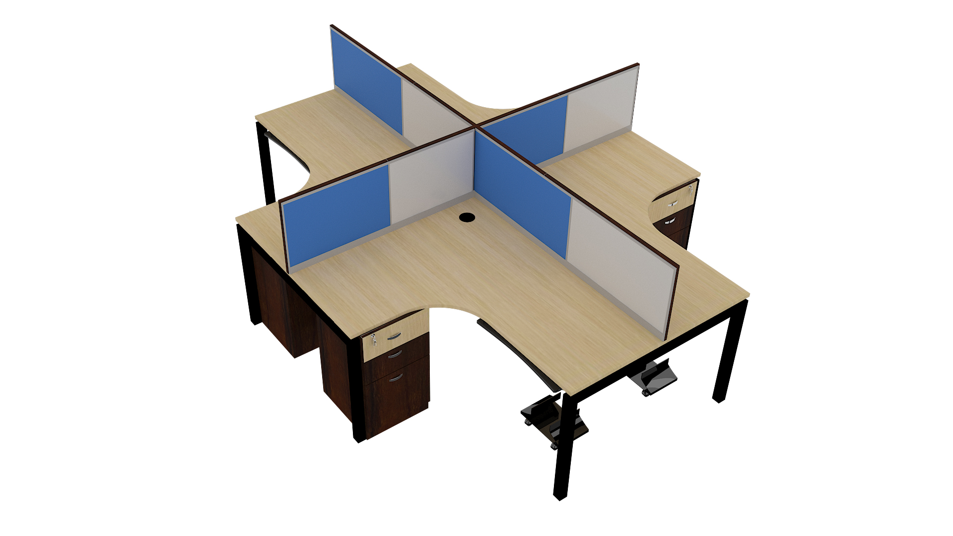 BOARD PARTITION WITH PEDESTAL